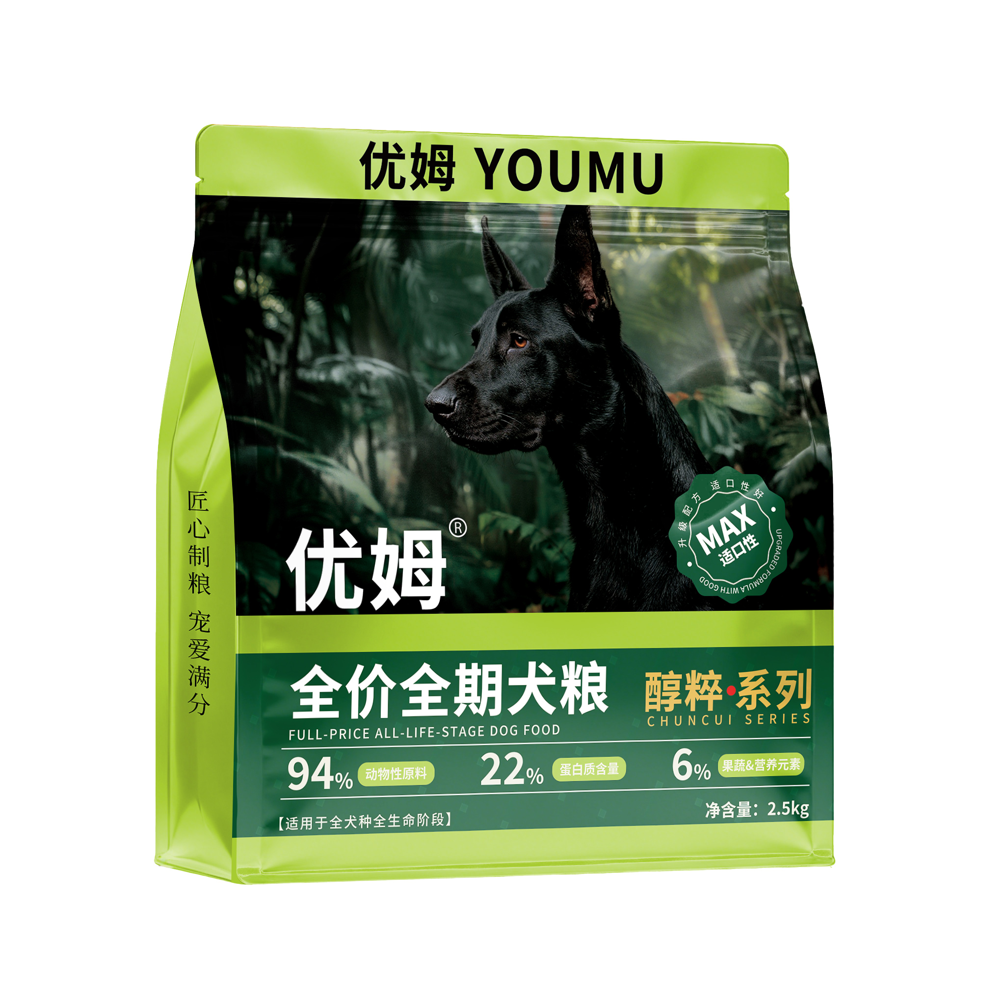 High protein formula for adult dogs